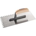 Glättekelle L.280mm B.130mm Zahn 8x8 gehärtet,m.H-Heft STA S.0,7mm PROMAT
