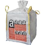 Transportsack Big Bag L.900mm B.900mm H.1100mm Trgf.1000kg Aufdruck:Asbest