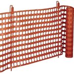 Fangzaun Thermoplast L.50m H.1m verkehrsorange 6kg WEMAS