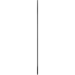 Schnureisen L.1200mm D.18mm Rundstahl inkl.Fase u.Vierkantspitze 2,4kg - VPE: 10