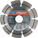 Diamanttrennscheibe 4x4 Explorer D.115mm Bohr.22,23mm 2,2mm 10mm NORTON CLIPPER