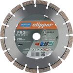 Diamanttrennscheibe 4x4 Explorer D.230mm Bohr.22,23mm 2,5mm 12mm NORTON CLIPPER
