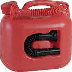 Kraftstoffkanister PREMIUM Inh.5l rot 2 Auslaufrohre