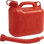 Transportkraftstoffkanister Inh.5l rot HD-PE L265xB135xH270mm NOW