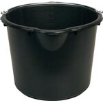 Baueimer GRIPLINE-X 20l m.Tülle schwarz