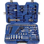 Steckschlüssel-/Handwerkzeugkoffer 131-tlg.m.Ring-Ratschenschlüsseln PROMAT