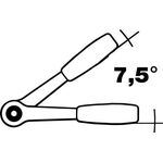 D.-Knarre 1993 Z-94 1/2 Zoll 48 Z.L.270mm m.umsteckbaren 4-KT.GEDORE