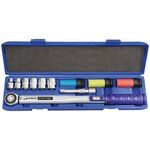 Drehmomentschlüsselset 12tlg.40-200 Nm 1/2 Zoll 9 Einsätze/Verlängerung PROMAT