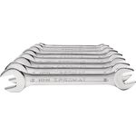 Doppelmaulschlüsselsatz 8-tlg.SW6-22mm CV-Stahl verchr.PROMAT