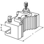 Wechselhalter f.Stahlhalterkopf C f.rd.Bohrstangen Spann-D.40mm PROMAT