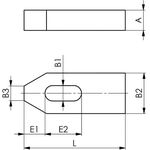 Spanneisen DIN 6314 f.T-Nut 20+22mm L.160mm AMF