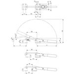 Verschlussspanner Nr.6847 Gr.3 horiz.AMF