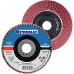Fächerscheibe D.125mm K.120 kon.INOX CO PROMAT - VPE: 10