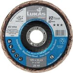 Fächerscheibe V2 POWER ZK D.125mm K.40 fl.STA ZK LUKAS - VPE: 10