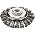 Kegelbürste D.115mm M14 Drahtstärke 0,5mm Stahldraht 12mm 15000min-¹ LESSMANN