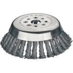 Kegelbürste D.180mm Drahtstärke 0,5mm STA 14mm Bohr.25,4mm 8000min-¹ LESSMANN