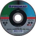 Trennscheibe D125x1mm ger.INOX/STA/STE Bohr.22,23mm PROMAT - VPE: 25