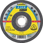 Schruppscheibe A 24N Supra D125xS6mm gekr.INOX Bohr.22,23mm KLINGSPOR - VPE: 10