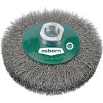 Kegelbürste D.100mm Drahtstärke 0,2mm VA 20mm 12500min-¹ OSBORN