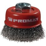 Topfbürste D.80mm Drahtstärke 0,3mm STA 8500min-¹ PROMAT