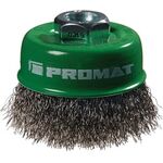 Topfbürste D.80mm Drahtstärke 0,3mm VA 8500min-¹ PROMAT