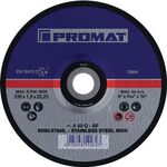 Trennscheibe INOX D230x1,9mm gekr.INOX Bohr.22,23mm PROMAT - VPE: 25