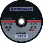 Trennscheibe D125x2,5mm gekr.STA Bohr.22,23mm PROMAT - VPE: 25