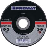 Schruppscheibe D125xS6mm gekr.STA Bohr.22,23mm PROMAT - VPE: 10