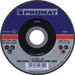 Schruppscheibe D115xS6mm gekr.INOX Bohr.22,23mm PROMAT - VPE: 10