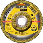 Schruppscheibe A 24 Extra D230xS6mm gekr.STA Bohr.22,23mm KLINGSPOR - VPE: 10