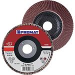 Fächerscheibe D.125mm K.80 kon.Stahl/Holz NK PROMAT - VPE: 10