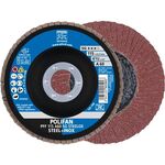 Fächerscheibe POLIFAN A SG STEELOX D.115mm K.A-60 fl.INOX NK - VPE: 10