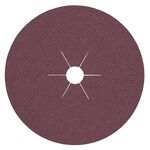 Fiberscheibe D.125mm K.80 f.HO/Metall Korund PROMAT - VPE: 25