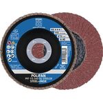 Fächerscheibe POLIFAN A SG STEELOX D.125mm K.A-80 kon.INOX NK - VPE: 10