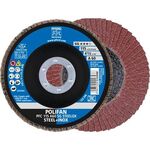 Fächerscheibe POLIFAN A PSF STEELOX D.115mm K.A-60 kon.Stahl/Holz NK PFERD - VPE: 10