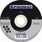 Schruppscheibe Action D125xS6mm gekr.Bohr.22,23mm PROMAT - VPE: 10