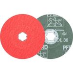 Fiberscheibe COMBICLICK CO-COOL D.115mm K.36 INOX/Alu.Keramikkorn PFERD - VPE: 25