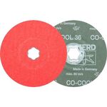 Fiberscheibe COMBICLICK CO-COOL D.125mm K.36 INOX/Alu.Keramikkorn PFERD - VPE: 25