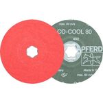 Fiberscheibe COMBICLICK CO-COOL D.125mm K.80 INOX/Alu.Keramikkorn PFERD - VPE: 25