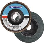 Fächerscheibe D.125mm K.40 fl.INOX ZK PROMAT - VPE: 10