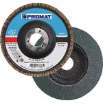 Fächerscheibe D.125mm K.60 fl.INOX ZK PROMAT - VPE: 10