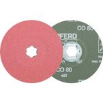 Fiberscheibe COMBICLICK CO D.125mm K.80 Stahl,Guss,Alu.Keramikkorn PFERD - VPE: 25