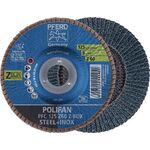 Fächerscheibe POLIFAN Z BOX D.125mm K.Z-60 kon.INOX ZK Box á 10 St.PFERD - VPE: 10