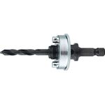 Aufnahmeschaft Quick-Change 6-KT 9,5mm m.Zentrierbohrer Lochsägen 32-210mm LENOX