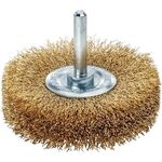 Schaftrundbürste D.50mm Schaft 6mm Drahtstärke 0,2mm MS 10mm 15000min-¹