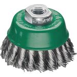 Zopftopfbürste D.65mm Gew.Drahtstärke 0,5mm VA 12500min-¹ LESSMANN