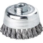 Zopftopfbürste D.80mm Gew.Drahtstärke 0,5mm STA 9000min-¹ LESSMANN