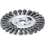Zopfrundbürste D.125mm Bohr.Drahtstärke 0,5mm STA 14mm 12500min-¹ LESSMANN
