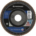 Premium Fächerscheibe 2in1 D.125mm K.80 fl.INOX/Stahl ZK PROMAT - VPE: 10