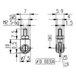 Messeins.D.1,5mm Rl.M2,5 STA z.Messuhren KÄFER